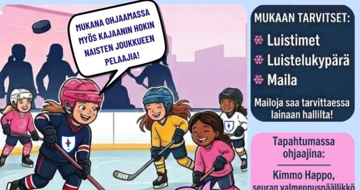 Tyttöjen kiekkopäivä Kajaanissa