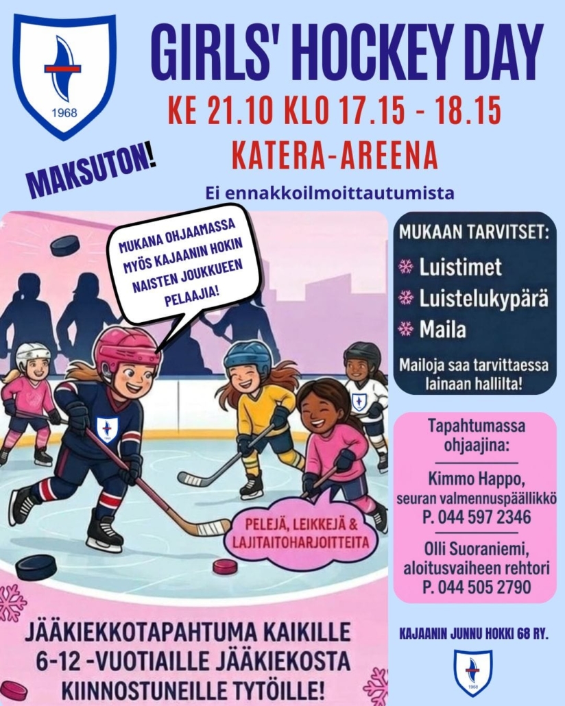 Tyttöjen kiekkopäivä Kajaanissa